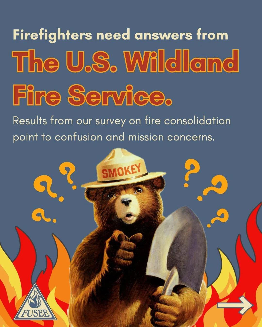 You responded, we listened. 

Over 70 diverse and experienced firefighters responded to our survey about the consolidation of federal fire programs. We heard themes of confusion, mission concerns, and a desire for clarity.

🔥 Over 90% believe that b