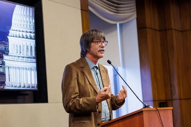 FUSEE's Executive Director, Tim Ingalsbee, speaks on behalf of firefighters in DC.