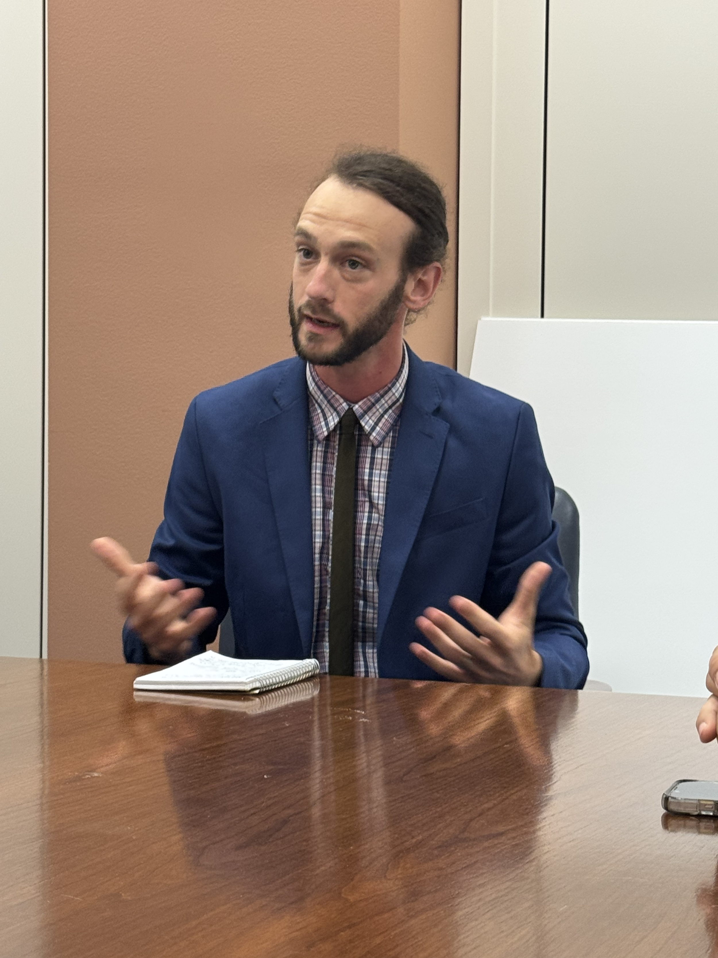 Wildland Firefighter Carson Sates advocating in Washington DC