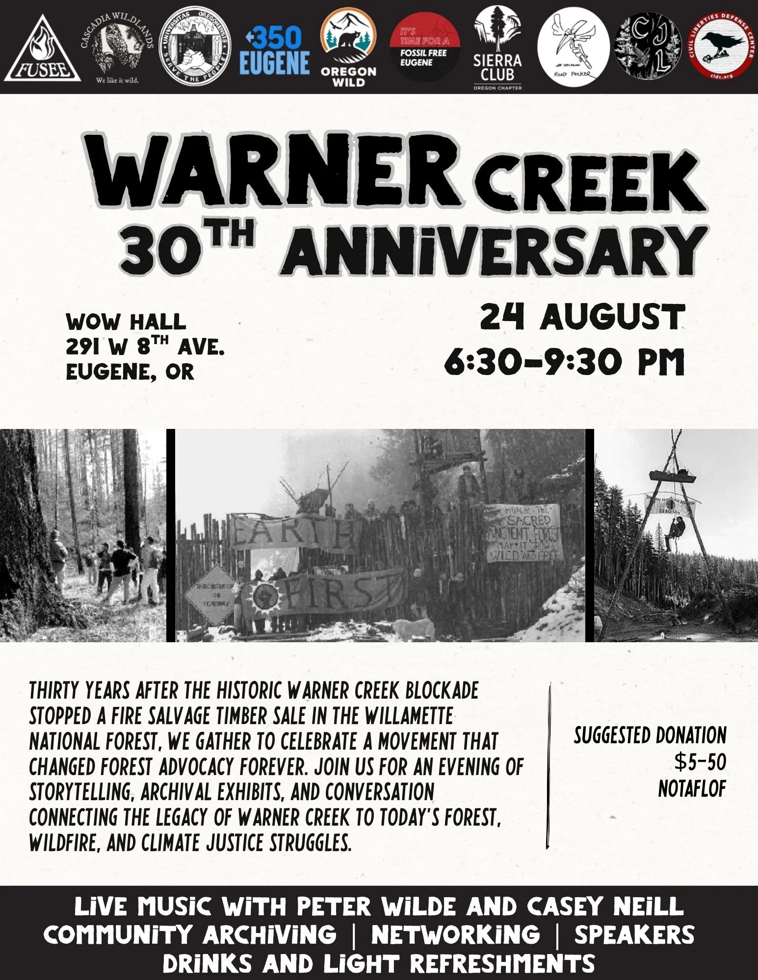 Warner Creek 30th Anniversary Celebration