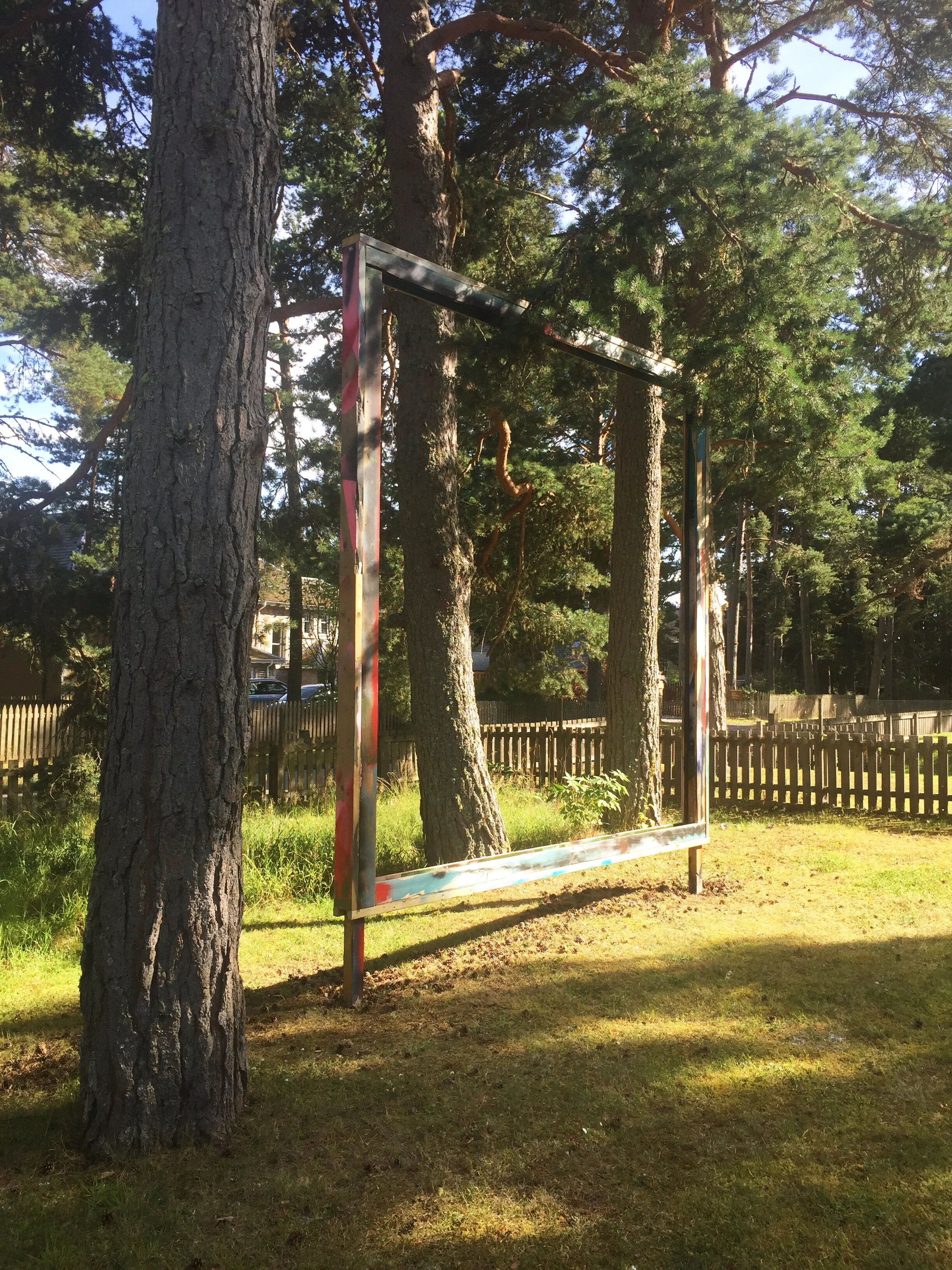 Alice M Wilson Haus 2020, Construction Timber Paint and Concrete 396 x 390 x 18 cm