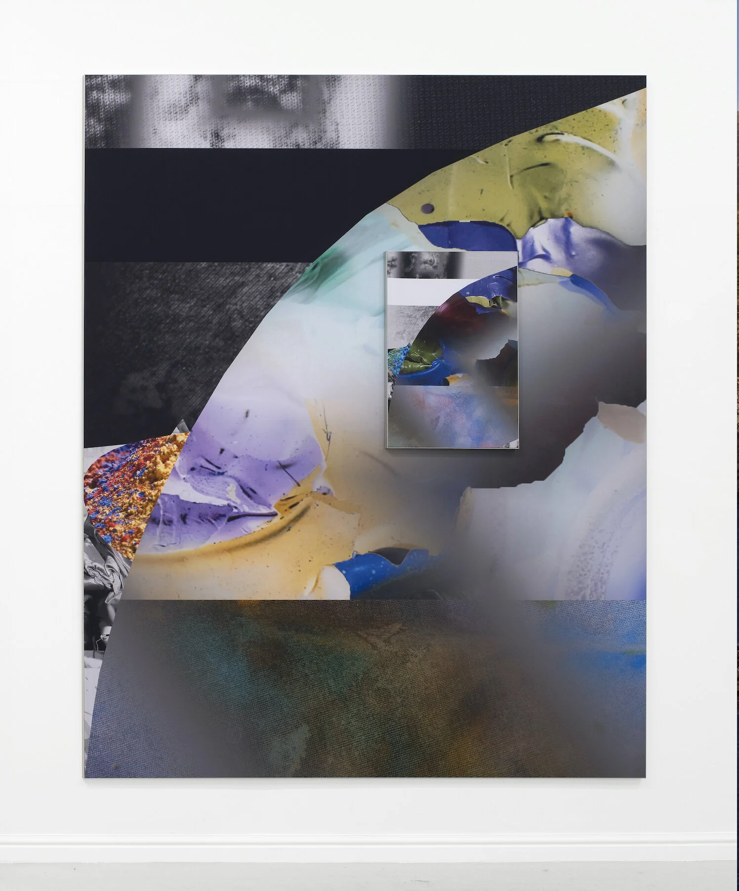 Peter Lamb The same in animal form, 2018 digital prints on synthetic canvases, aluminium subframes, 280x190cm