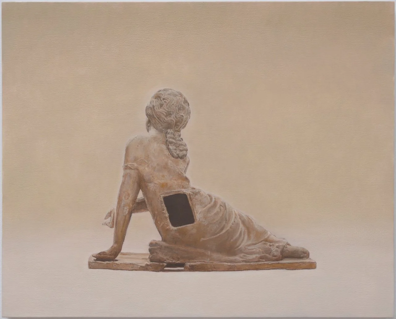 Eric Carlos Bertrand Anima Donor, 2022 oil on canvas mounted on wood panel 40.5 x 51 cm