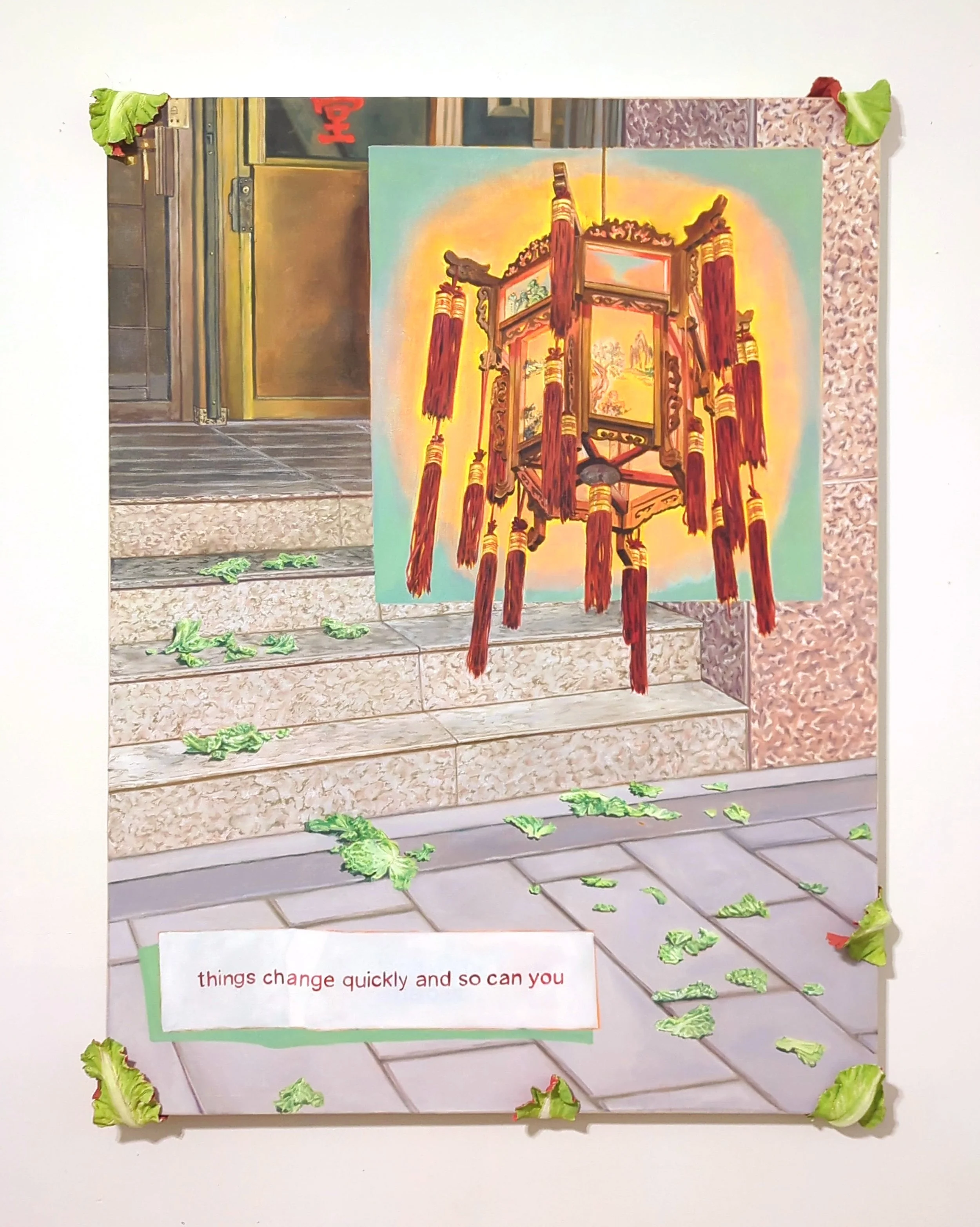 Lan "Florence" Yee:
things change quickly, 2026
huile sur toile / oil on canvas 
122 x 91.44 cm