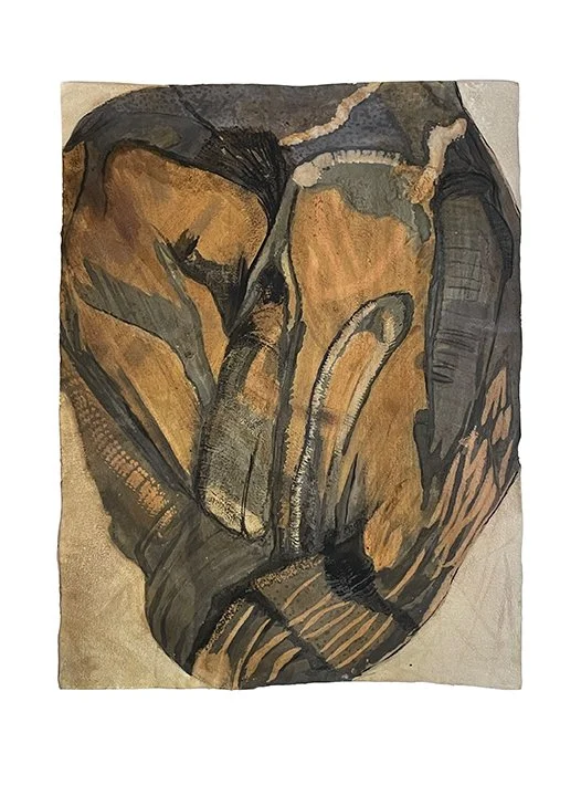 Carole Baillargeon:
Page 88, 2025
papier fait main avec des colorants naturels et de l'encre / handmade paper with natural dyes and ink
101.6 x 73.7 cm