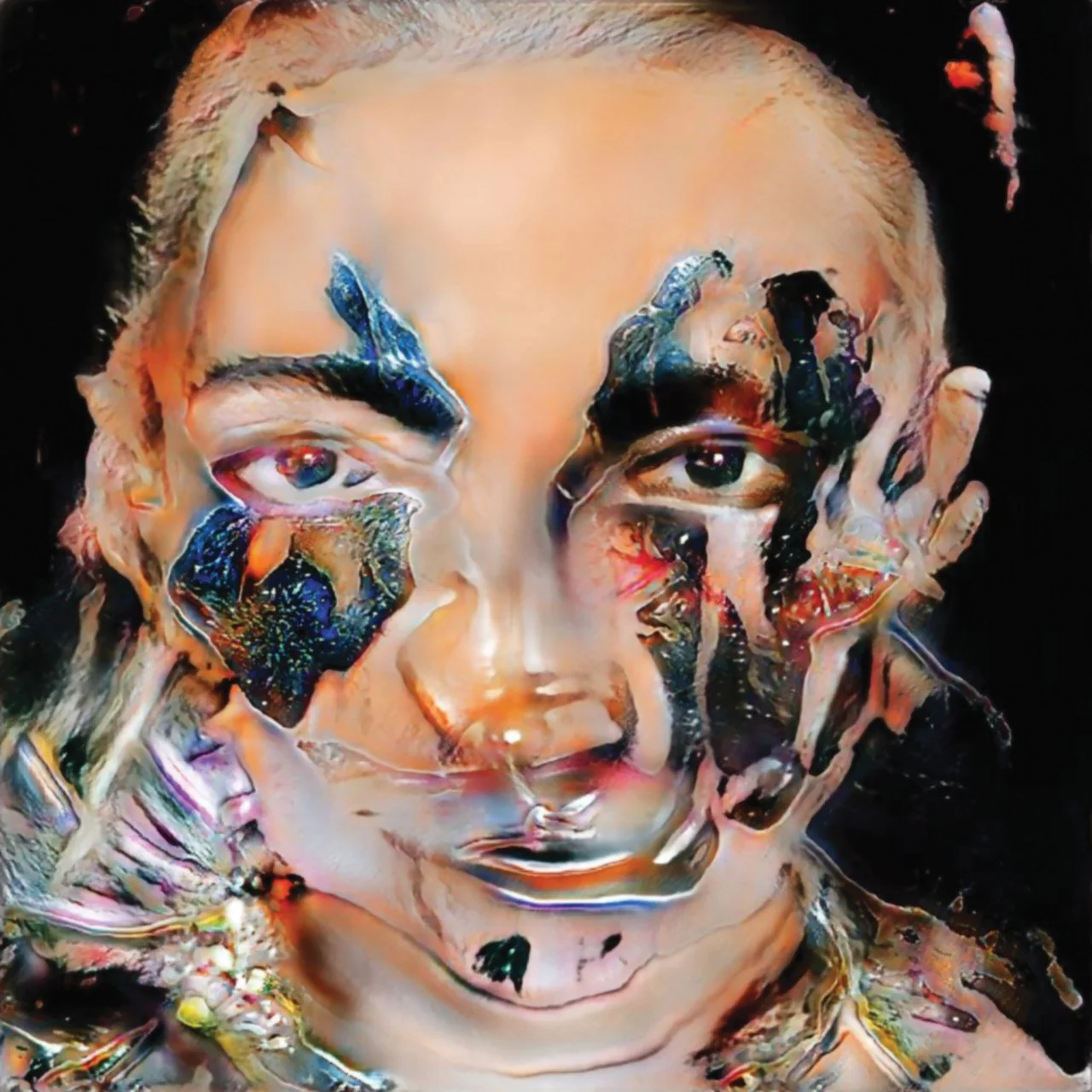 Stella Witcher
Ruptured Portals, 2021
acrylique et médias numériques sur toile 
50 x 50 cm