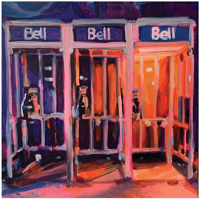 Kayla Breaker:
9-8-8, 2025
huile sur toile / oil on canvas
30.48 x 30.48 x 5.08 cm