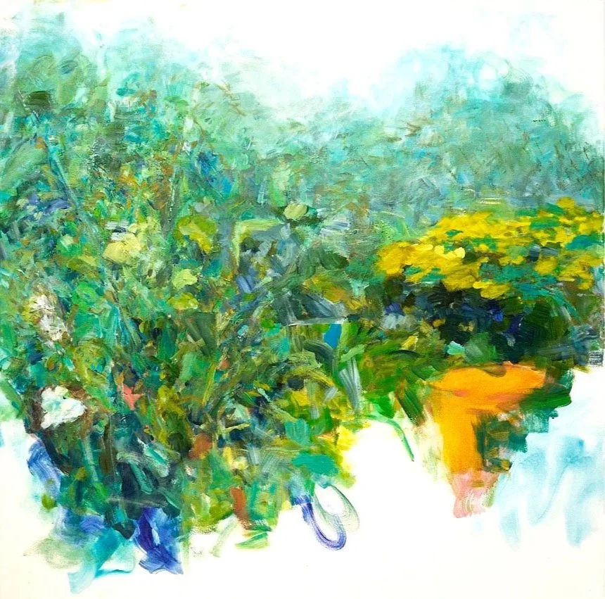 RHAPSODY acrylic on canvas  48 x 48” 2025 