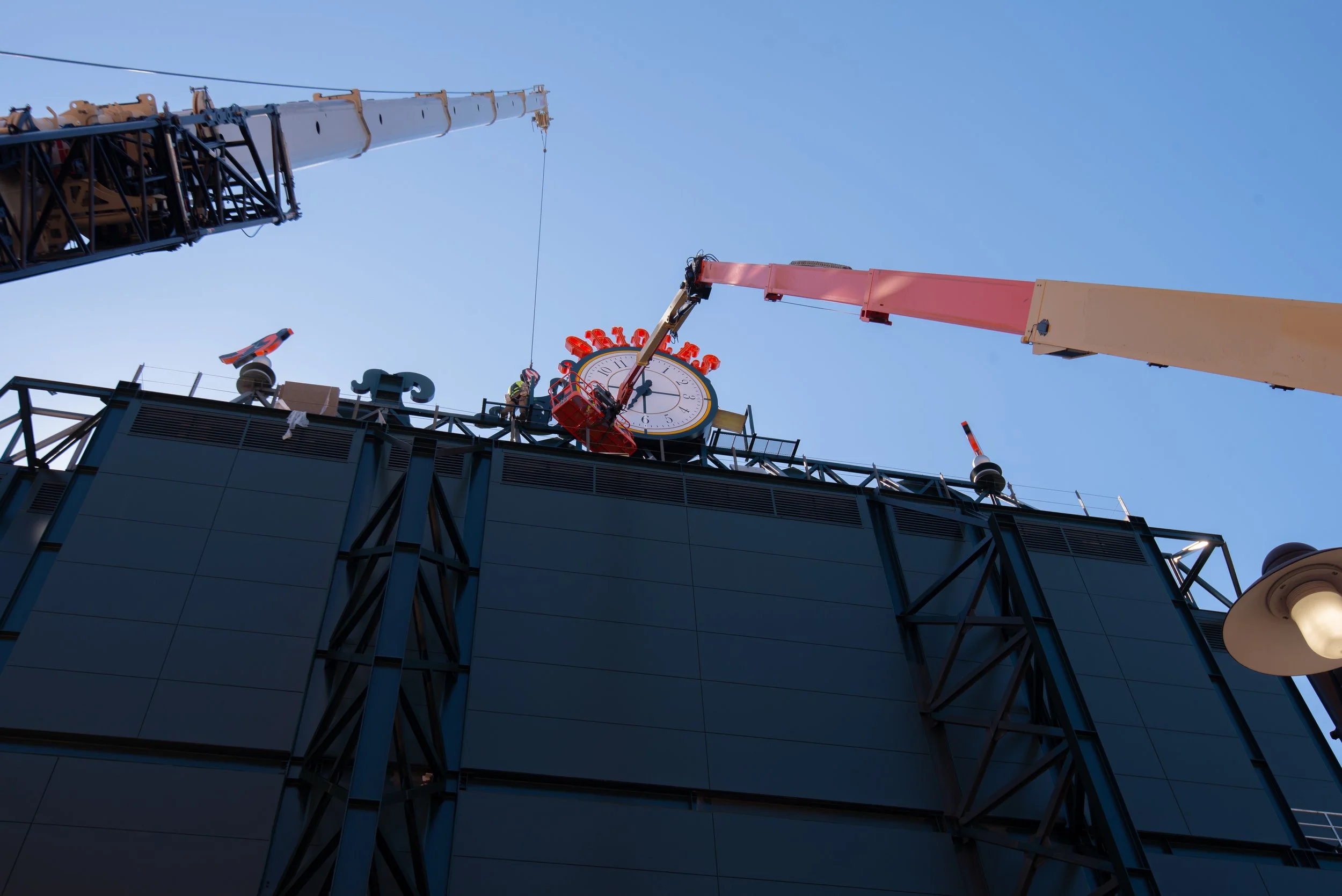 Active construction at Oriole Park at Camden Yards