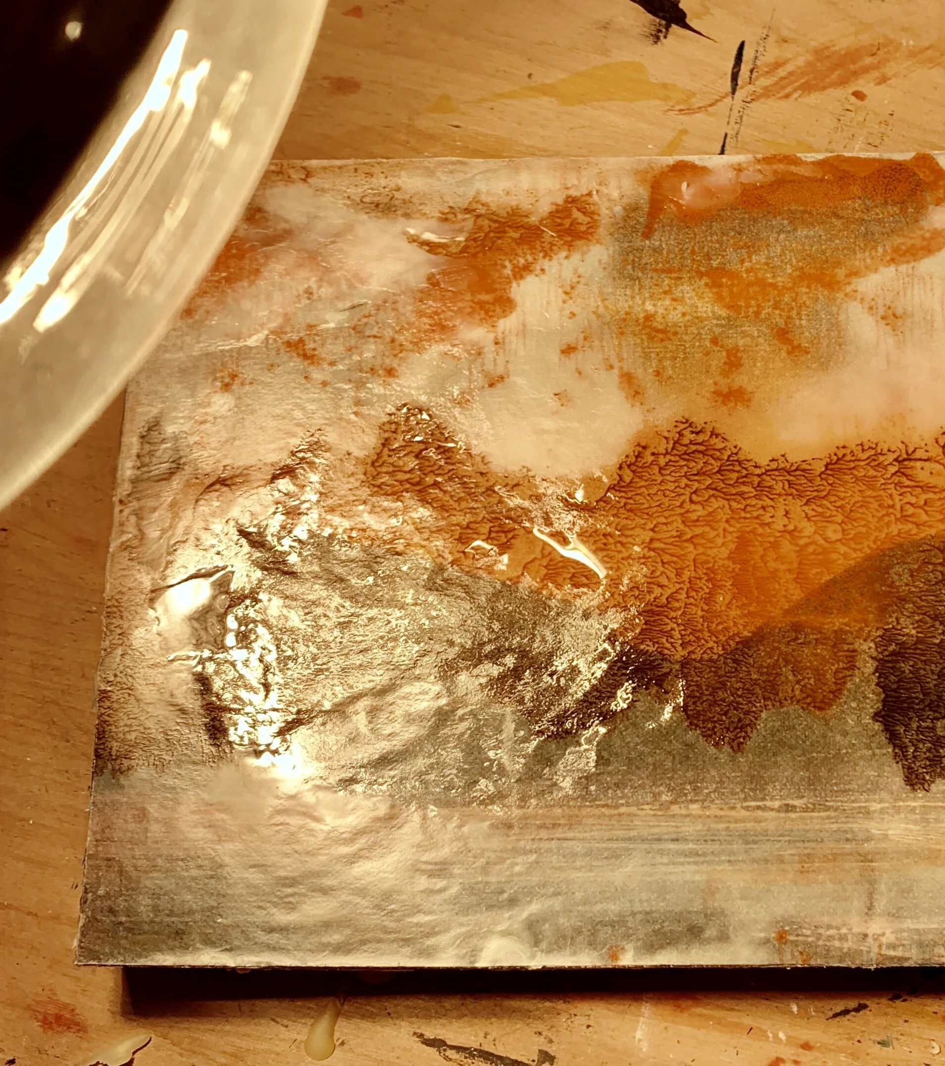 Layering with beeswax