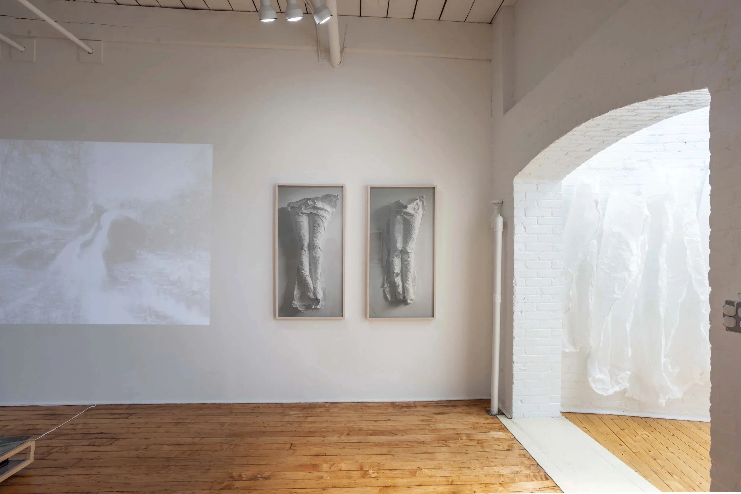 Tracing Radiance, 2026, Installation at The Linen Factory, Port Chester, NY. Photo by Lori Adams