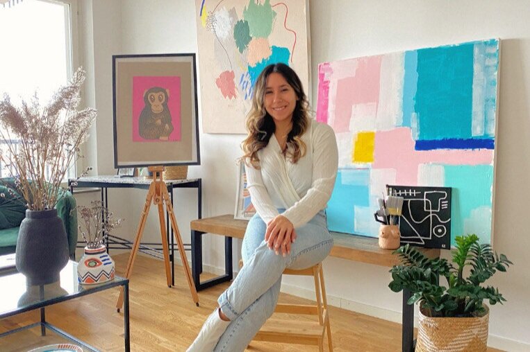 swedish painter Iva Jeretic draws on her chilean roots for inspiration