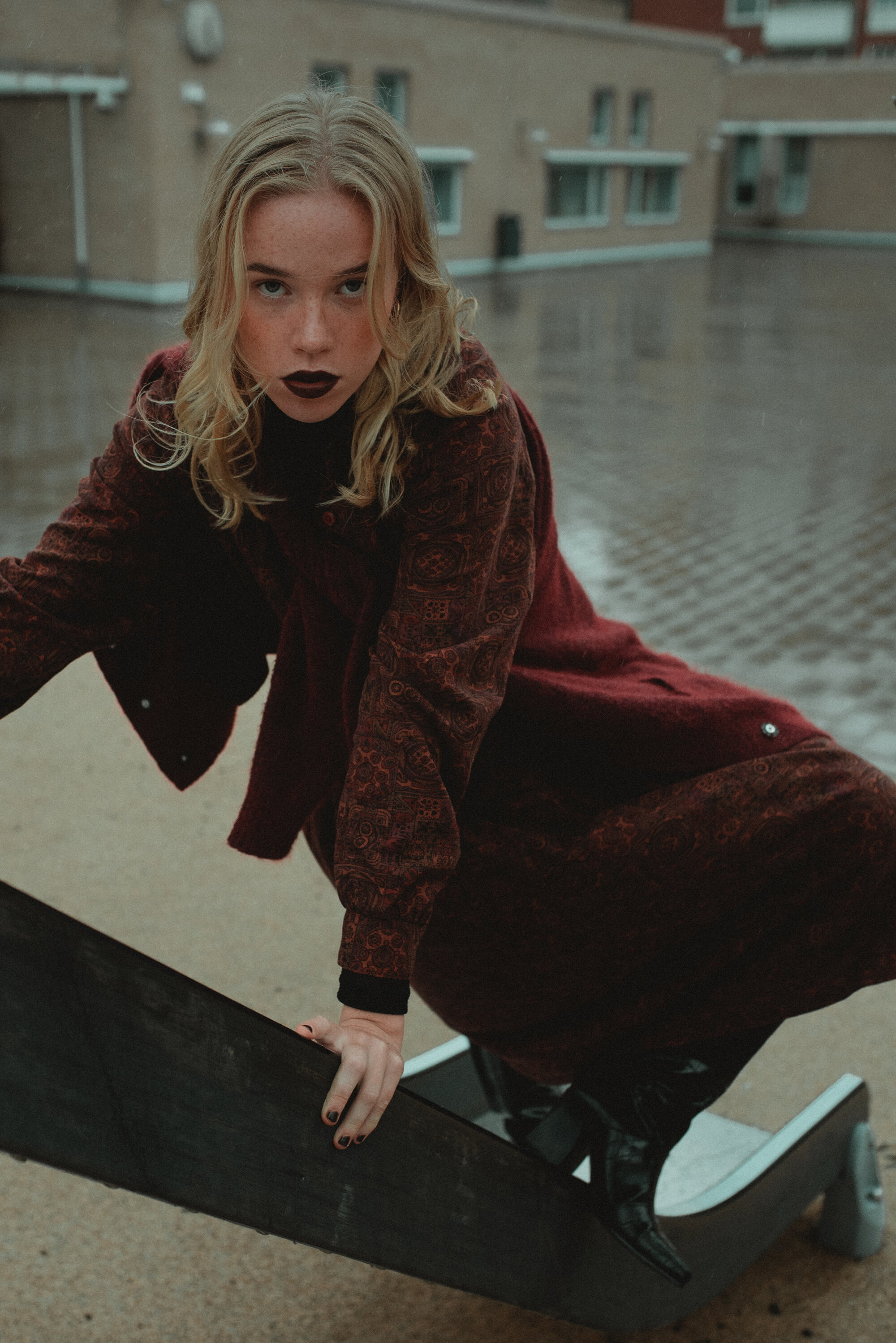 Cardigan: Tiger of Sweden | Dress: Vintage | Top: Philosophy Blues Original | Boots: Mango