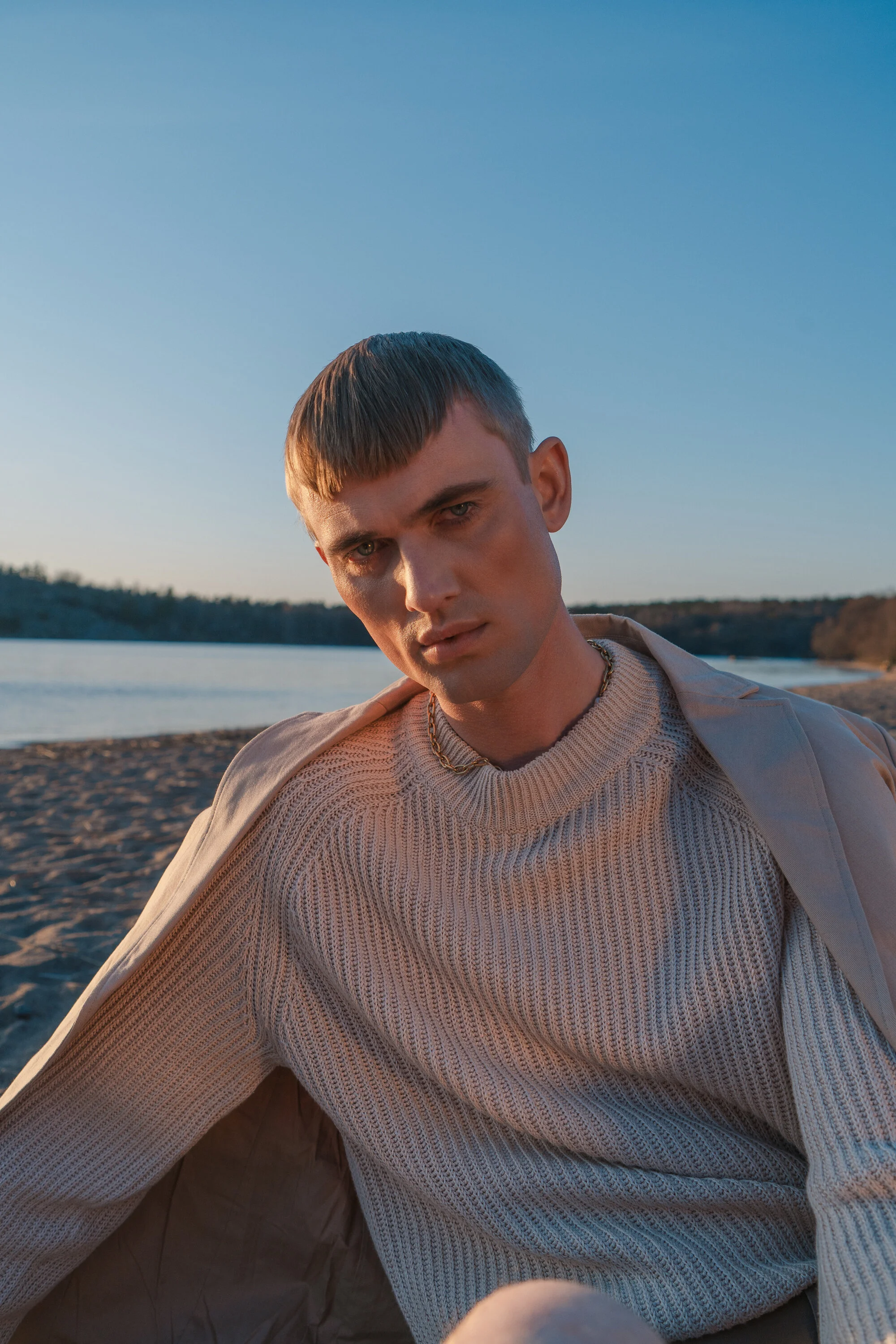 Coat and Jumper - Samsøe Samsøe | Necklace - Edblad