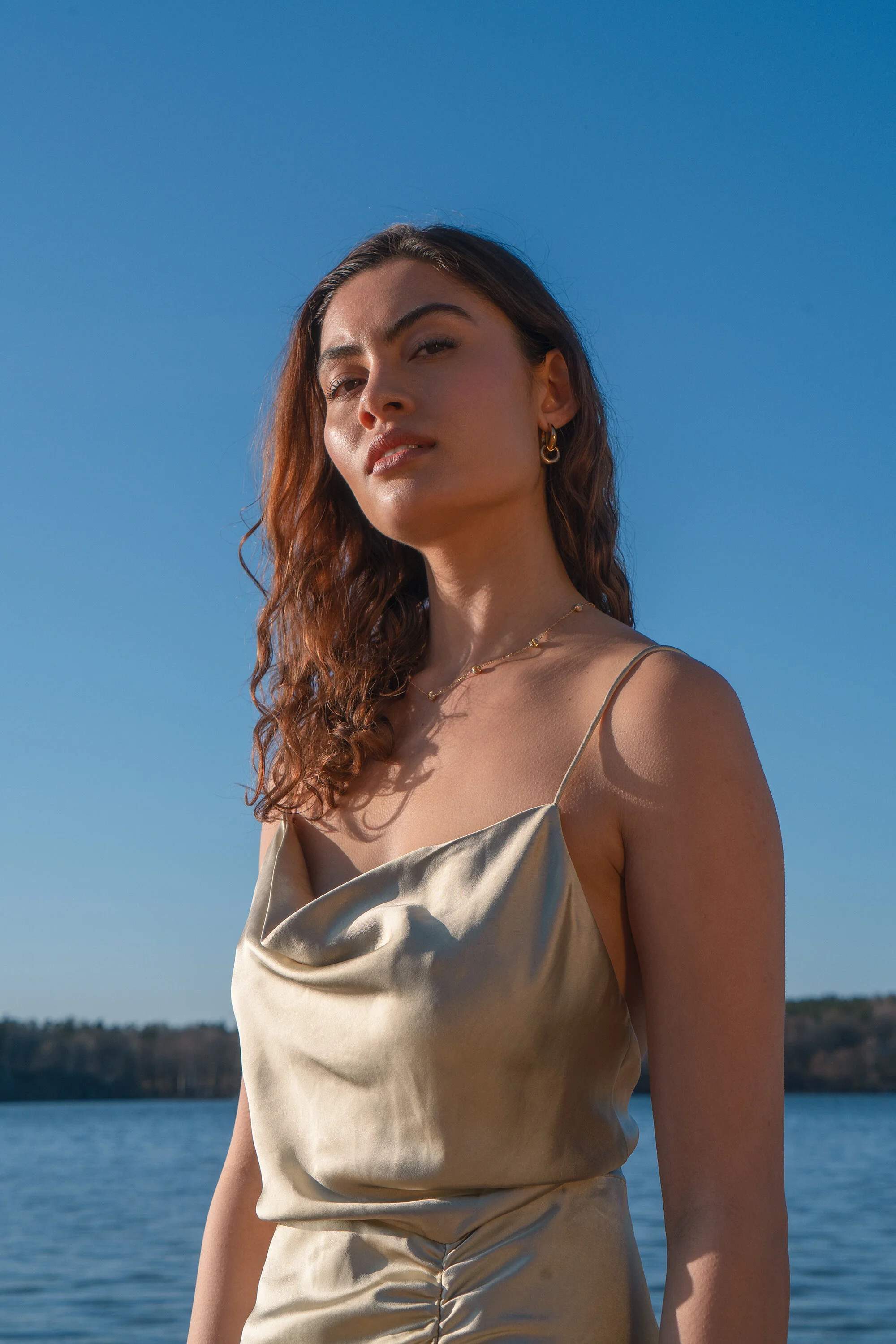 Dress - Samsøe Samsøe | Earrings and Neckace - Edblad