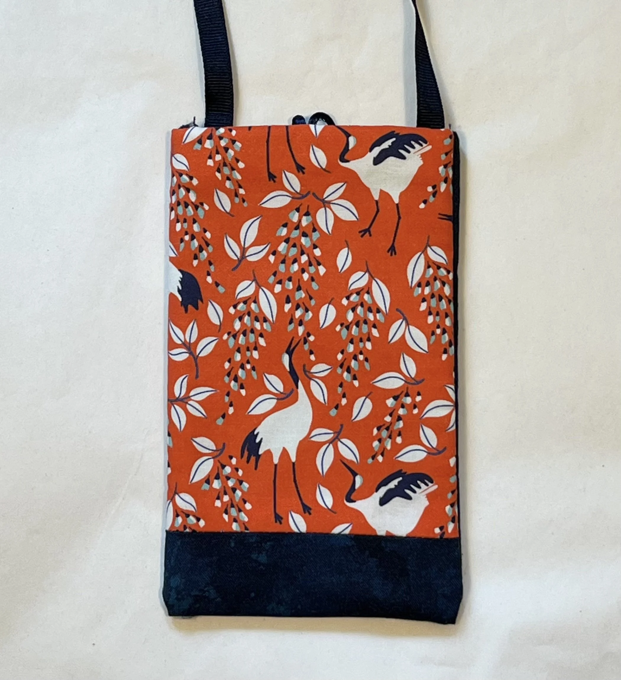 Cell Phone Holder - Red Cranes