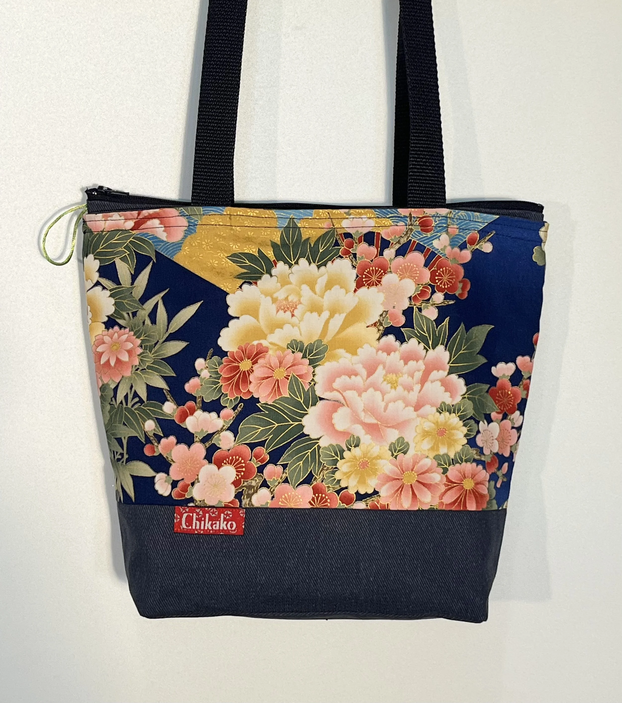 Chiyo Handbags - Blue with Flowers and Fans