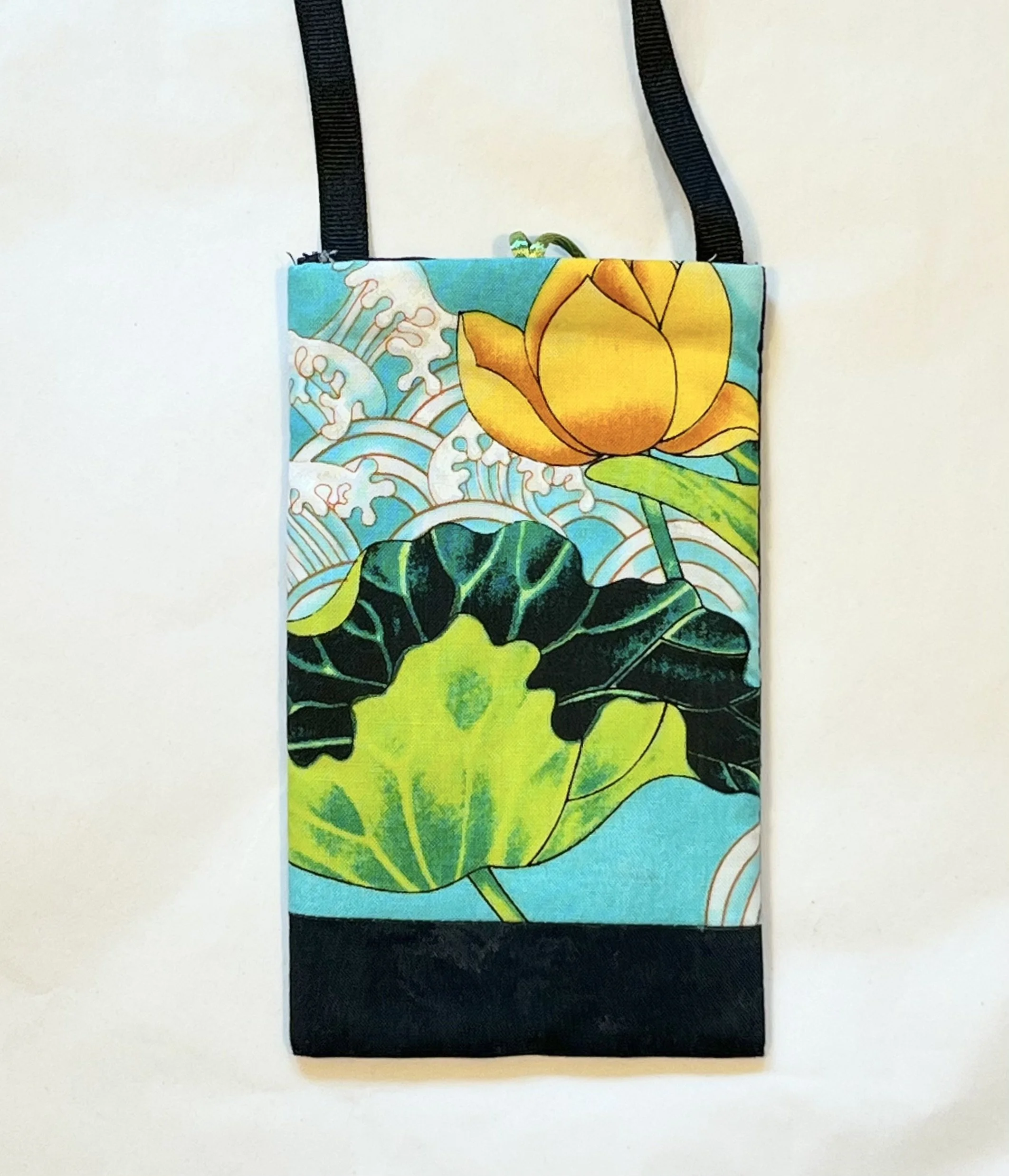 Cell Phone Holder - Lotus and Waves