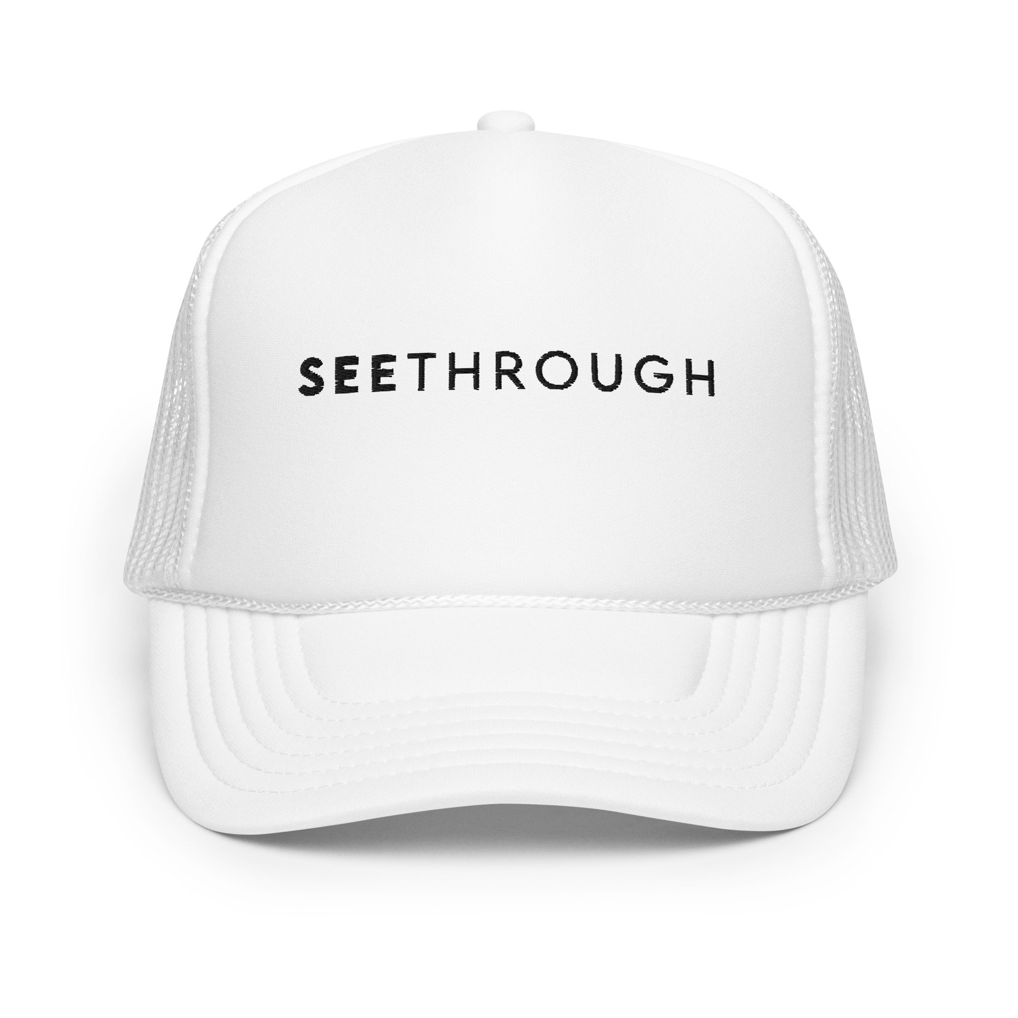 The White SEE-THROUGH Trucker Hat