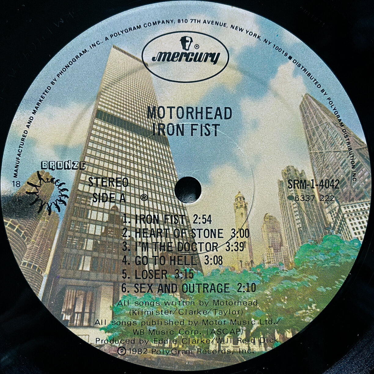 Lp Motörhead ‎– Iron Fist - Vinil records