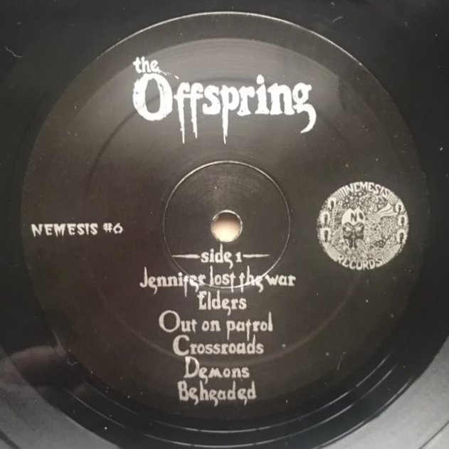 Offspring self titled LP - label A side.jpg