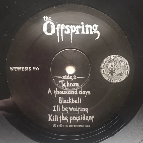 Offspring self titled LP - label B side.jpg