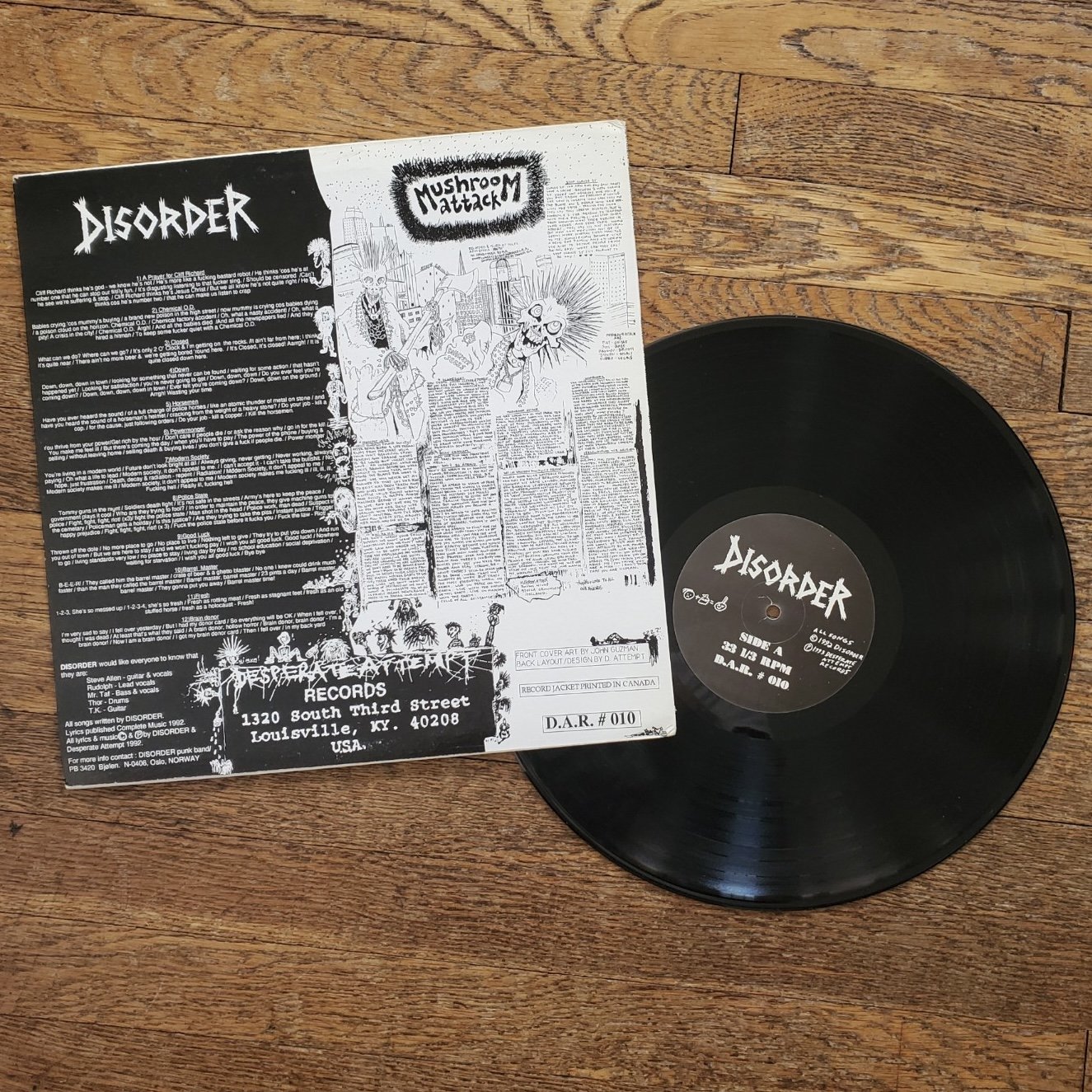 Disorder - Mushroom Attack - Masters Of The Glueniverse LP - cover back with vinyl.jpeg
