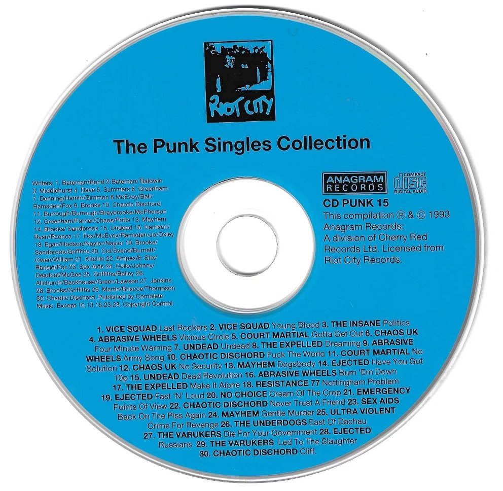 Riot City Records - The Punk Singles Collection vol. 1 on Anagram Records - 6.jpeg