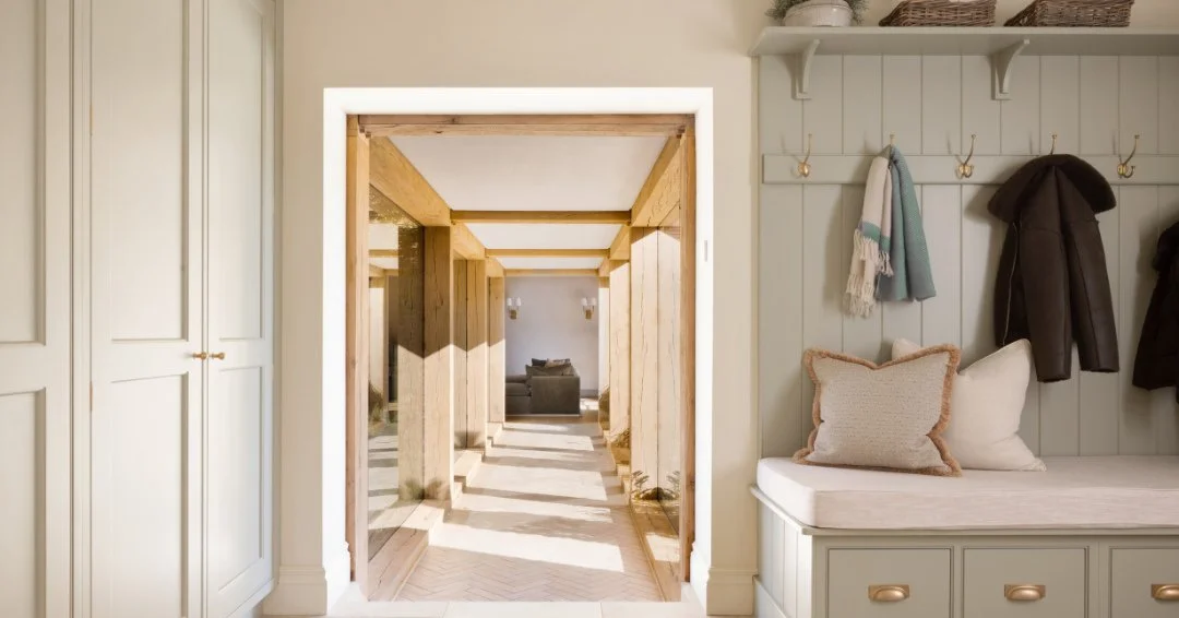 A beautifully detailed glass link connecting the main home and garage, blending traditional materials with modern architectural detailing.⁠
⁠
Designed for refined living, built for longevity.⁠
⁠
#LuxuryArchitecture #SurreyHomes #BespokeDesign #GlassL