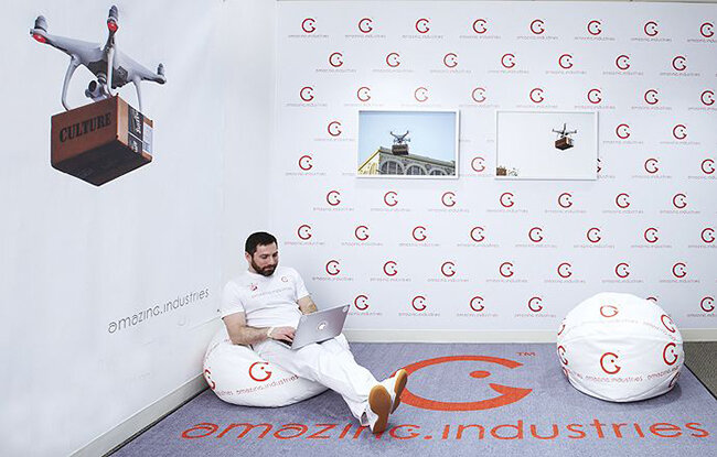 Installation view of Amazing Industries by Brett Wallace. Image courtesy of the artist and Silas von Morisse Gallery