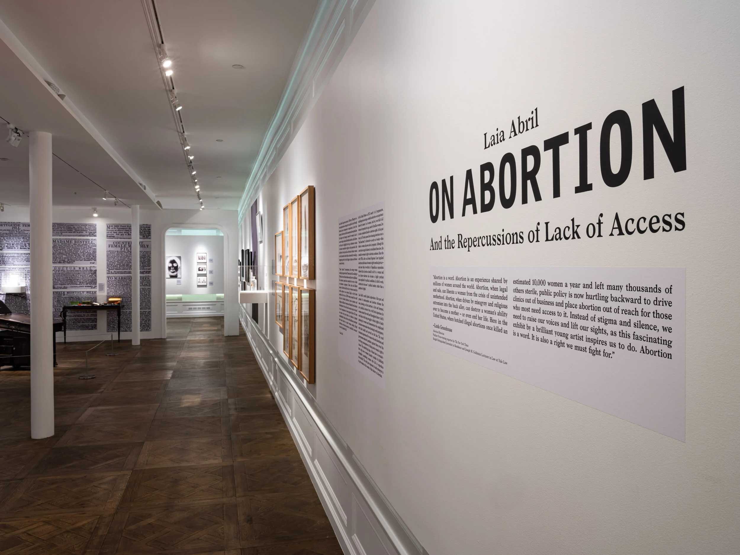Installation view, On Abortion and the Repercussions of Lack of Access. Image courtesy of Museum of Sex.