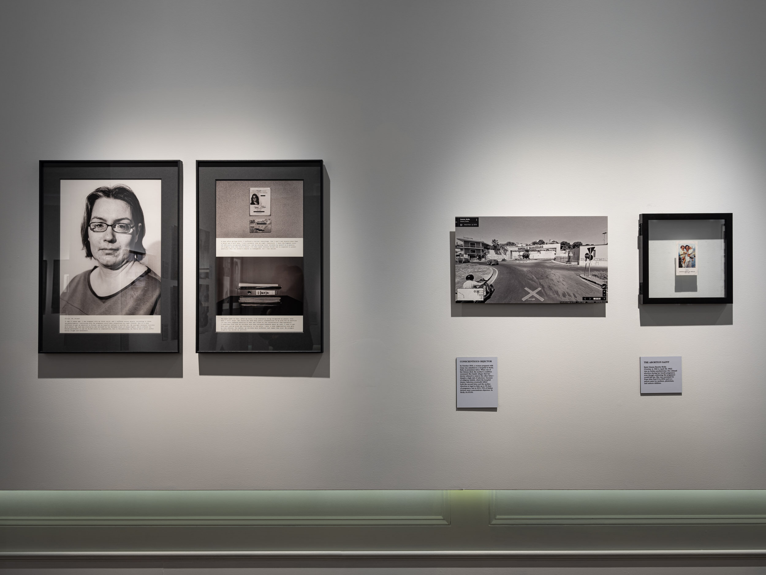 Installation view, On Abortion and the Repercussions of Lack of Access. Image courtesy of Museum of Sex.