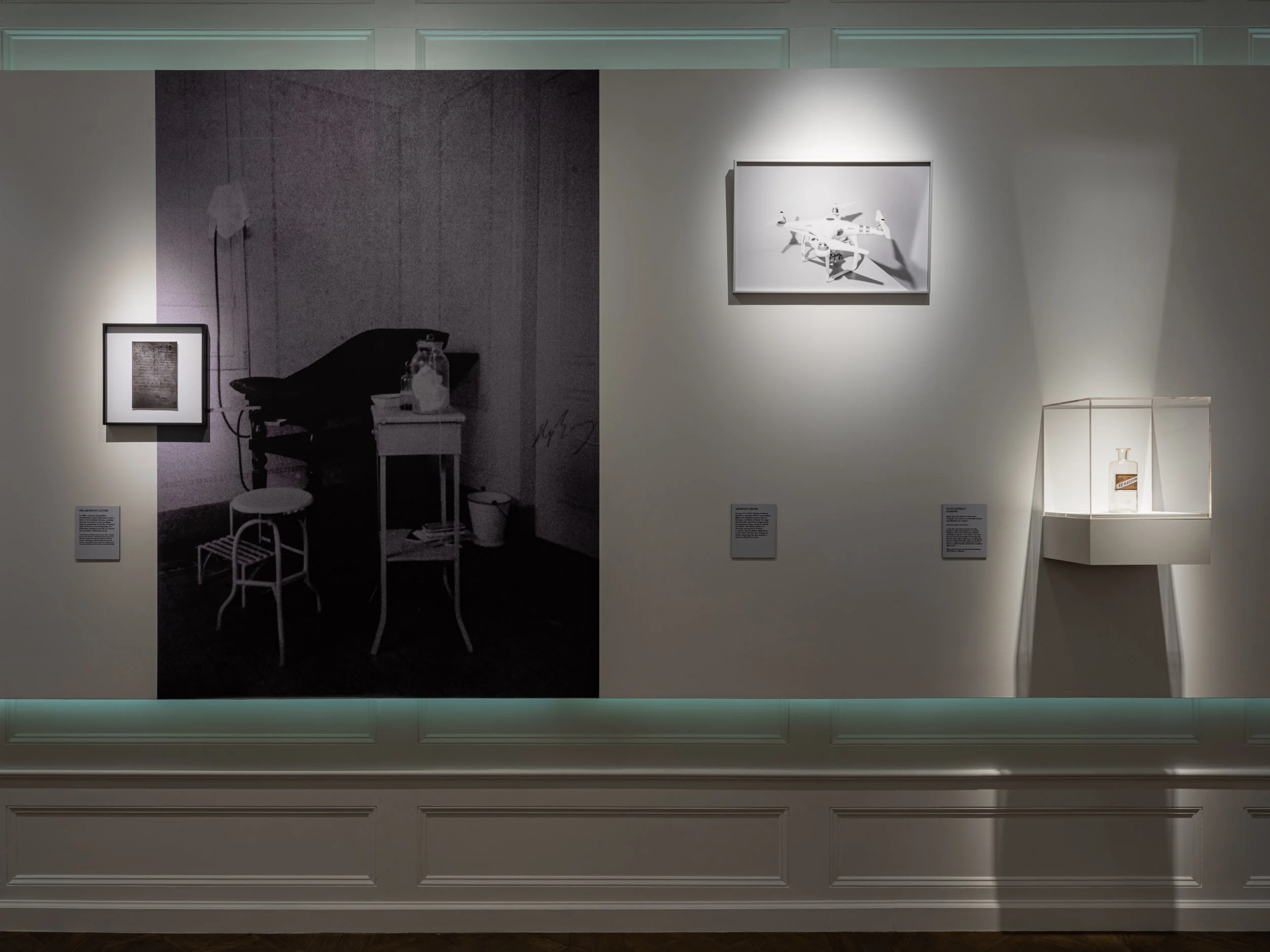 Installation view, On Abortion and the Repercussions of Lack of Access. Image courtesy of Museum of Sex.
