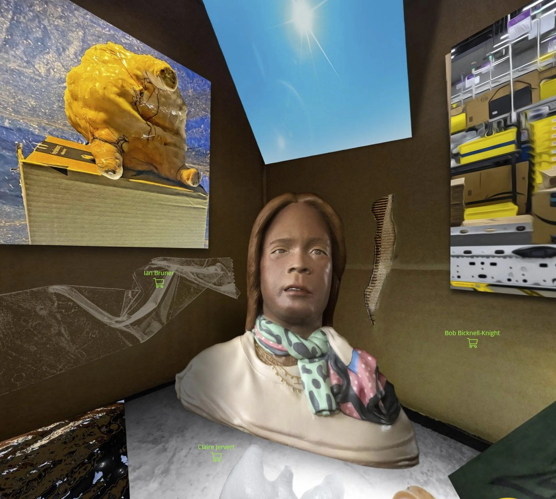 Installation view of Packaged For Pleasure: Brought To You By The Terminal (2021).