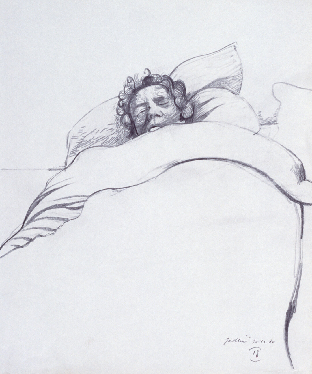 Woman in Bed (Alice Jacklin) h1-20a (1980)