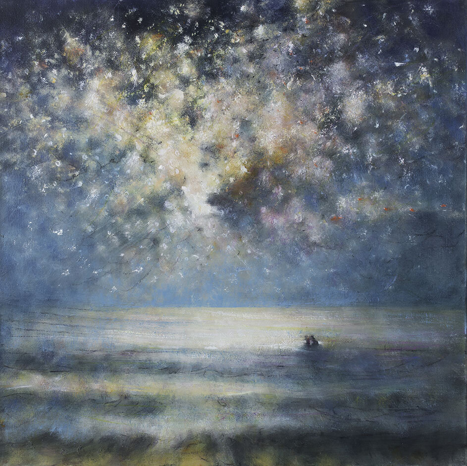Sky and Sea at Night with Galaxy (2018)