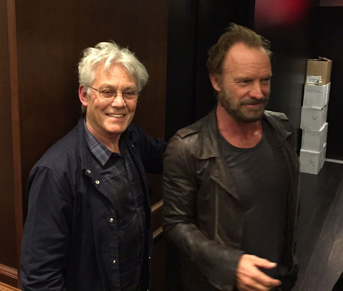  With Sting at an  Englishman in New York  book signing at Rizzolis, New York, 2016 