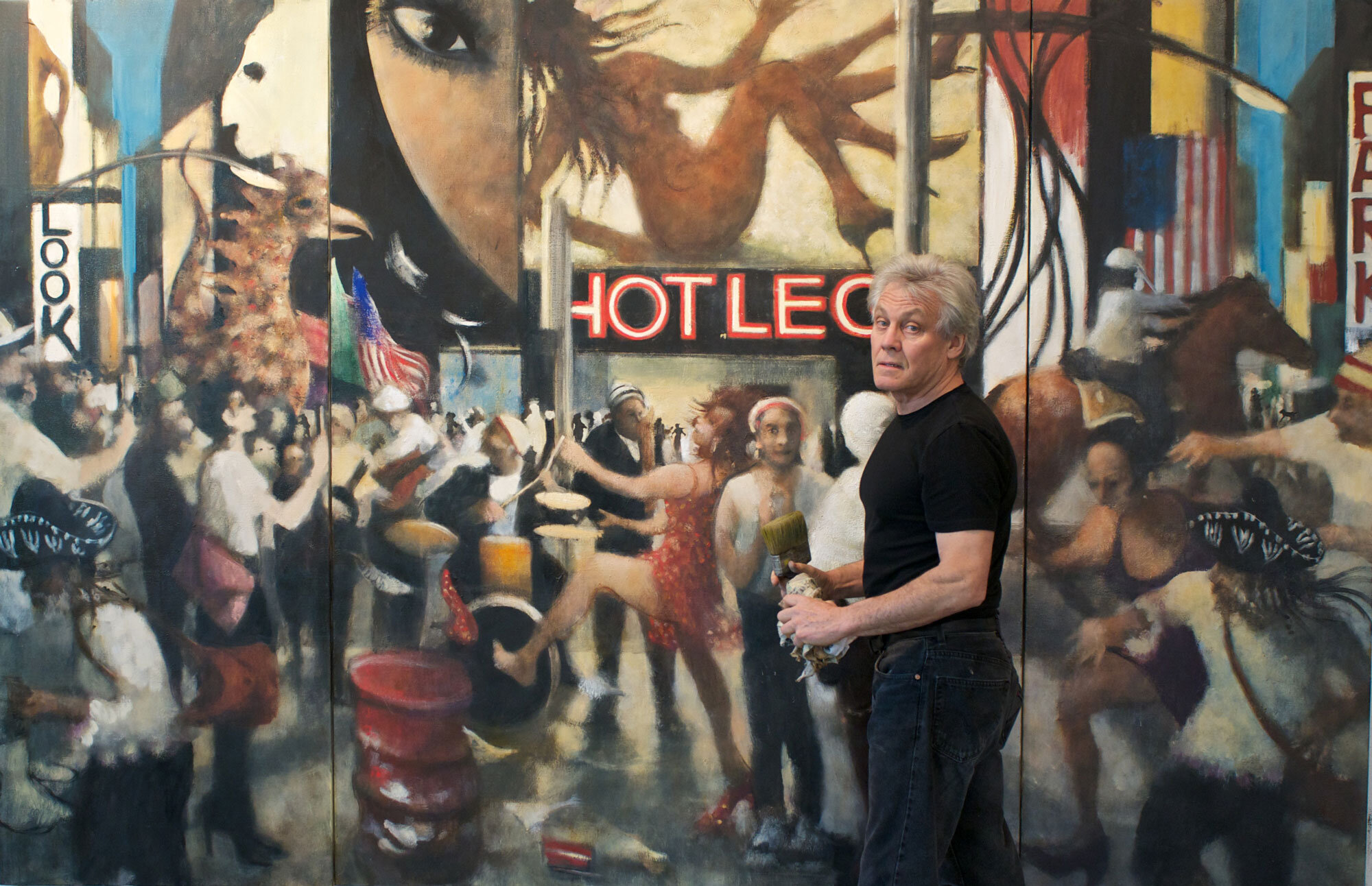  Bill in front of  Hot Legs , 2011  Photo: Stephen Lirakis 