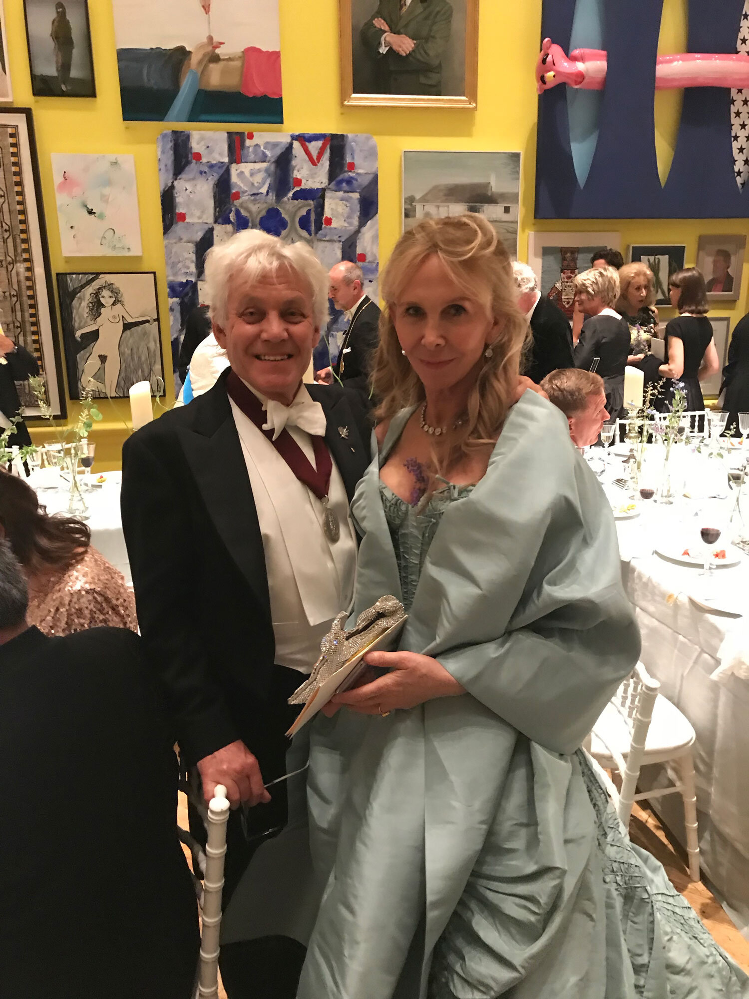  With Trudie Styler at the Royal Academy Dinner, 2018 