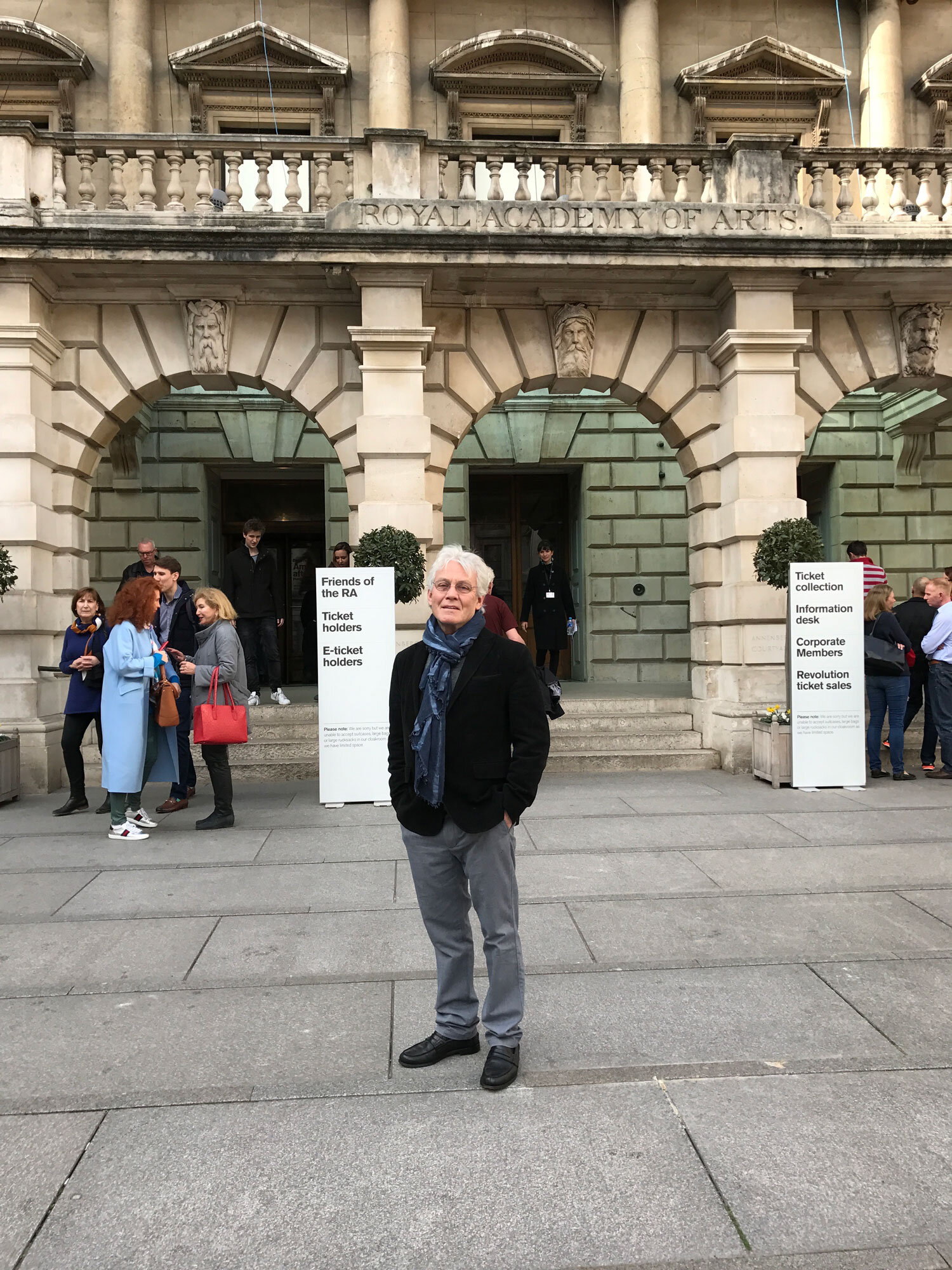  In front of the Royal Academy, 2019 