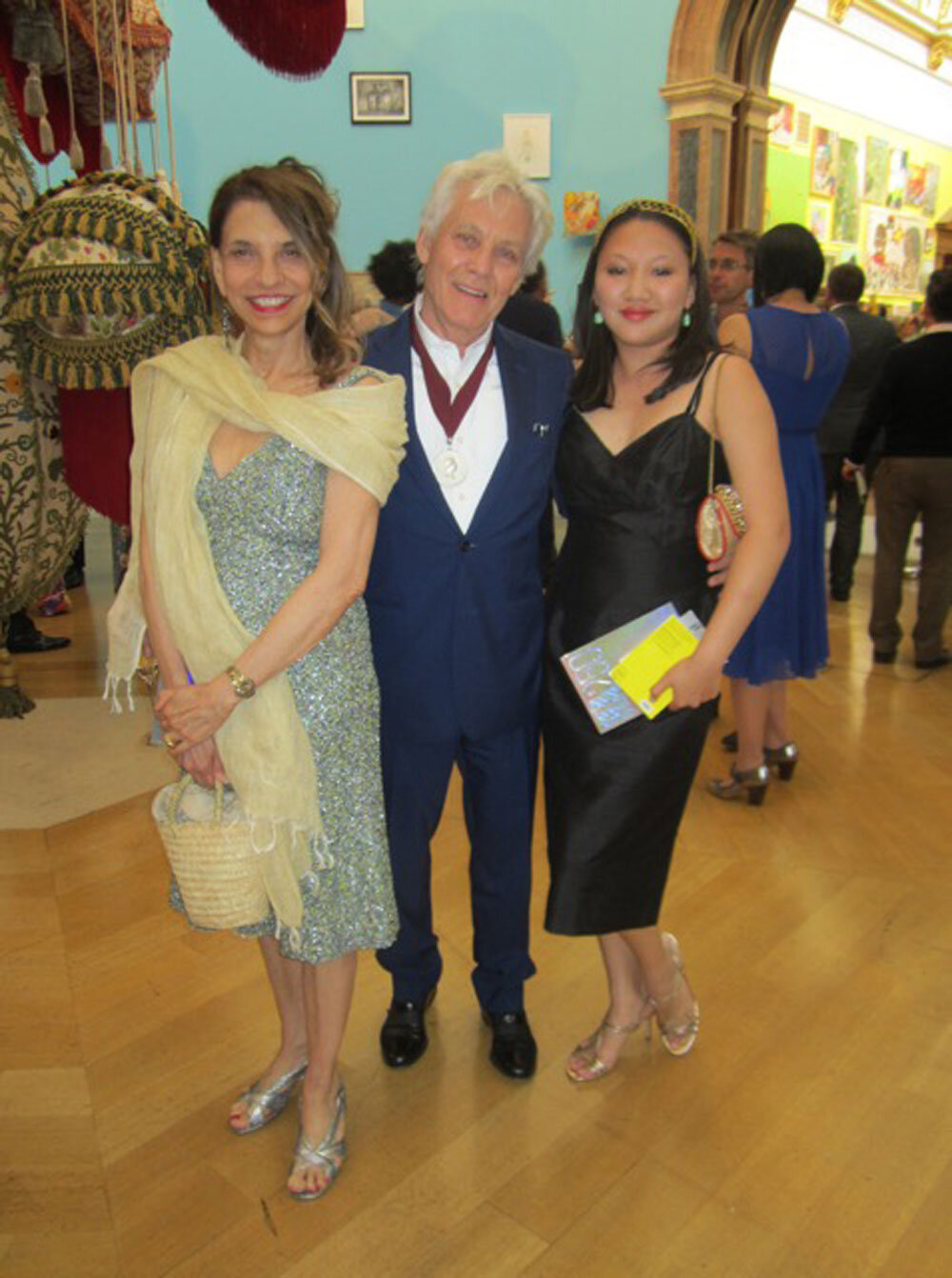  With Janet Russo and Jasmine Jacklin at the Royal Academy party, 2018 