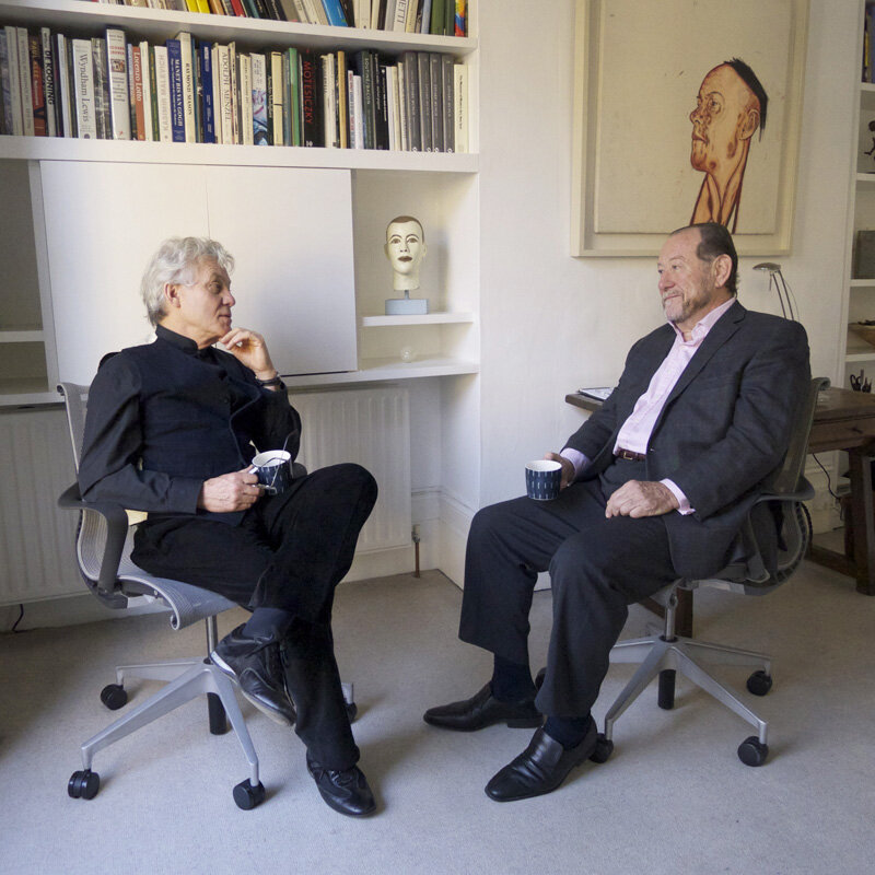  With Michael Peppiatt  in London, 2011 