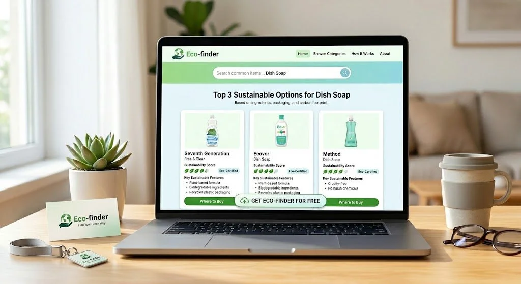 Planet Materials | Eco-Finder | Top 3 sustainable options for daily needs