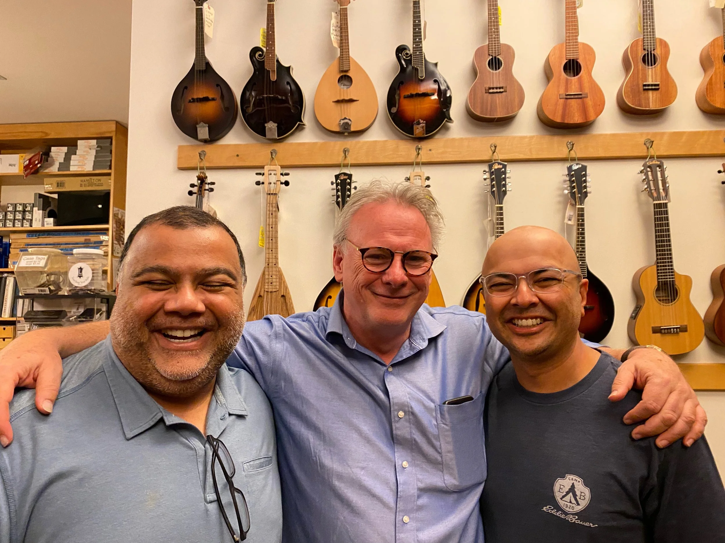 Tony McManus, the great Scottish Guitar Master and my brother, Anand
