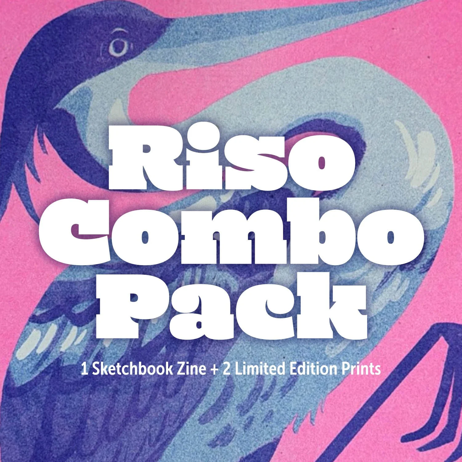 Winter 2026 Risograph Combo Pack - 1 Zine/2 Prints