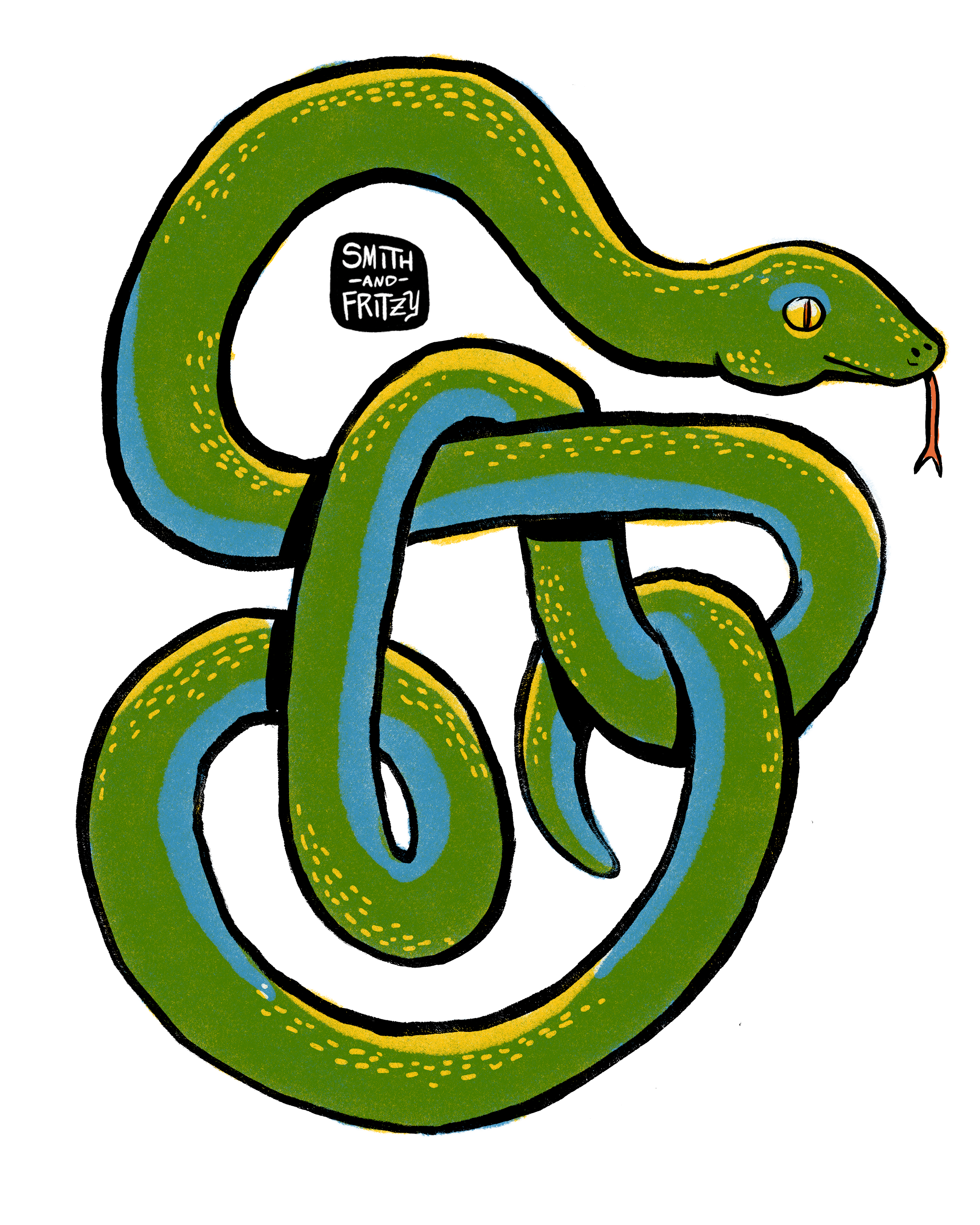 Snake Risograph Sticker.png