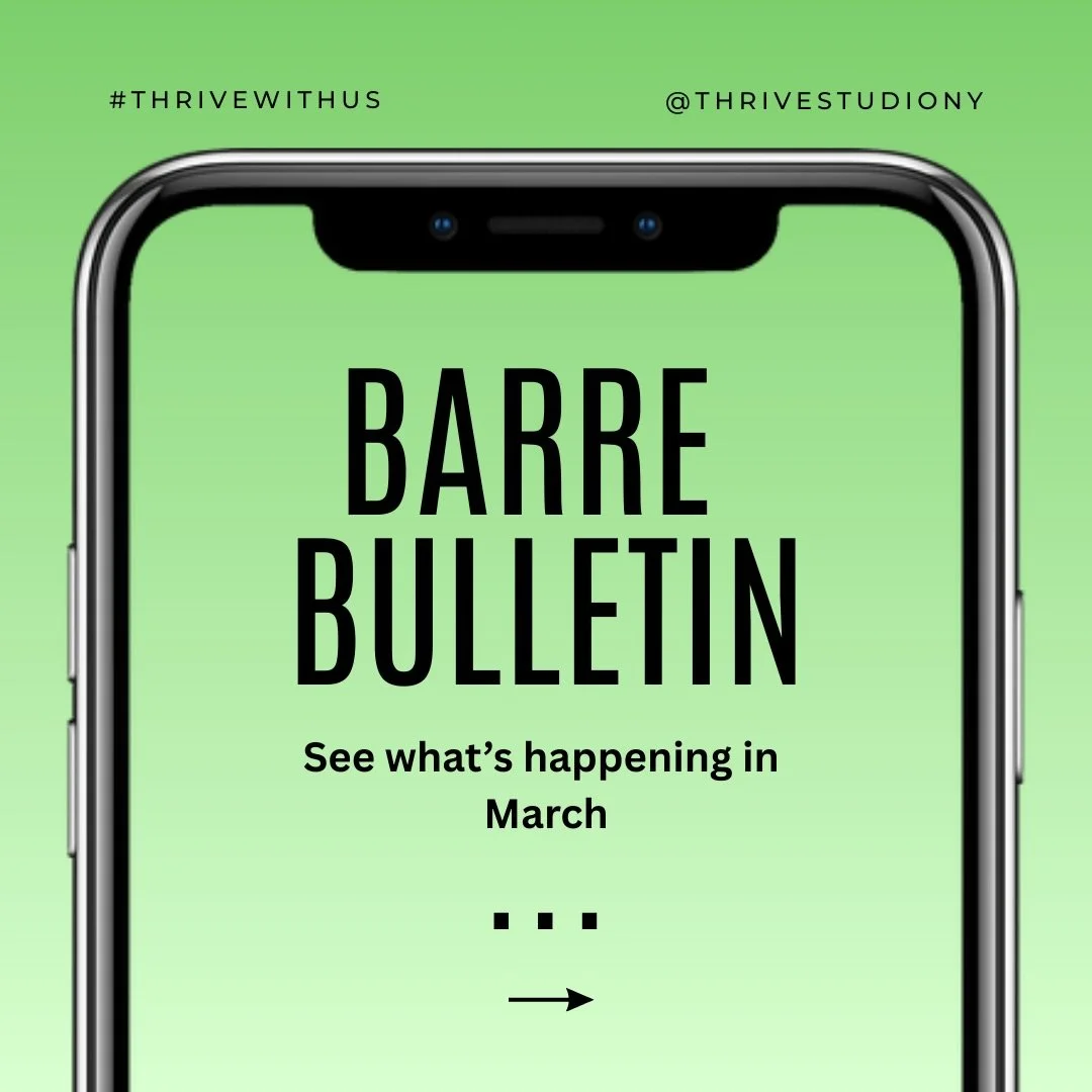 It's Thrive Madness 🏀🌱 Here's what's happening in the studio this month! 

🏆 Vote Thrive for Best of Westchester 2026 - link in bio
🏀 Grab a March Madness Bingo card and start checking those boxes to win the Grand Prize
🛍️ Shop the Boutique Sale