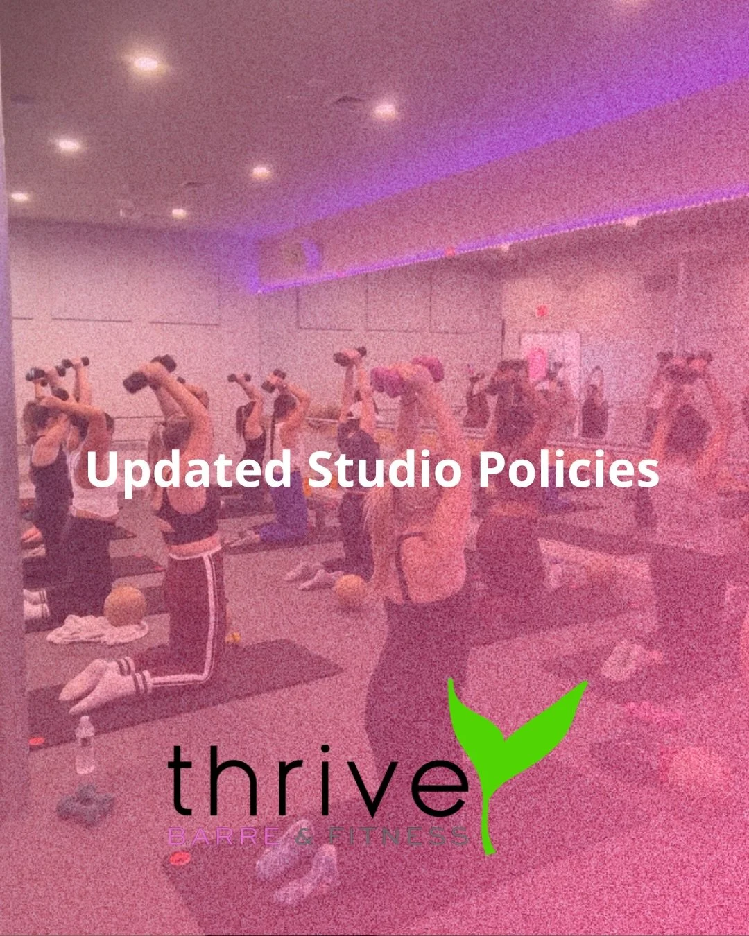 We wanted to share an updated list of studio policies.

Thank you for helping to keep Thrive a peaceful and welcoming space for all. We are so thankful for this wonderful community!

#thrivewithus #barrefitness #pelhamny
