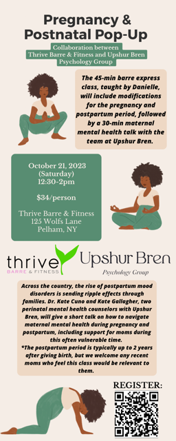 Prenatal/Postnatal Pop-up Barre Class — THRIVE STUDIO