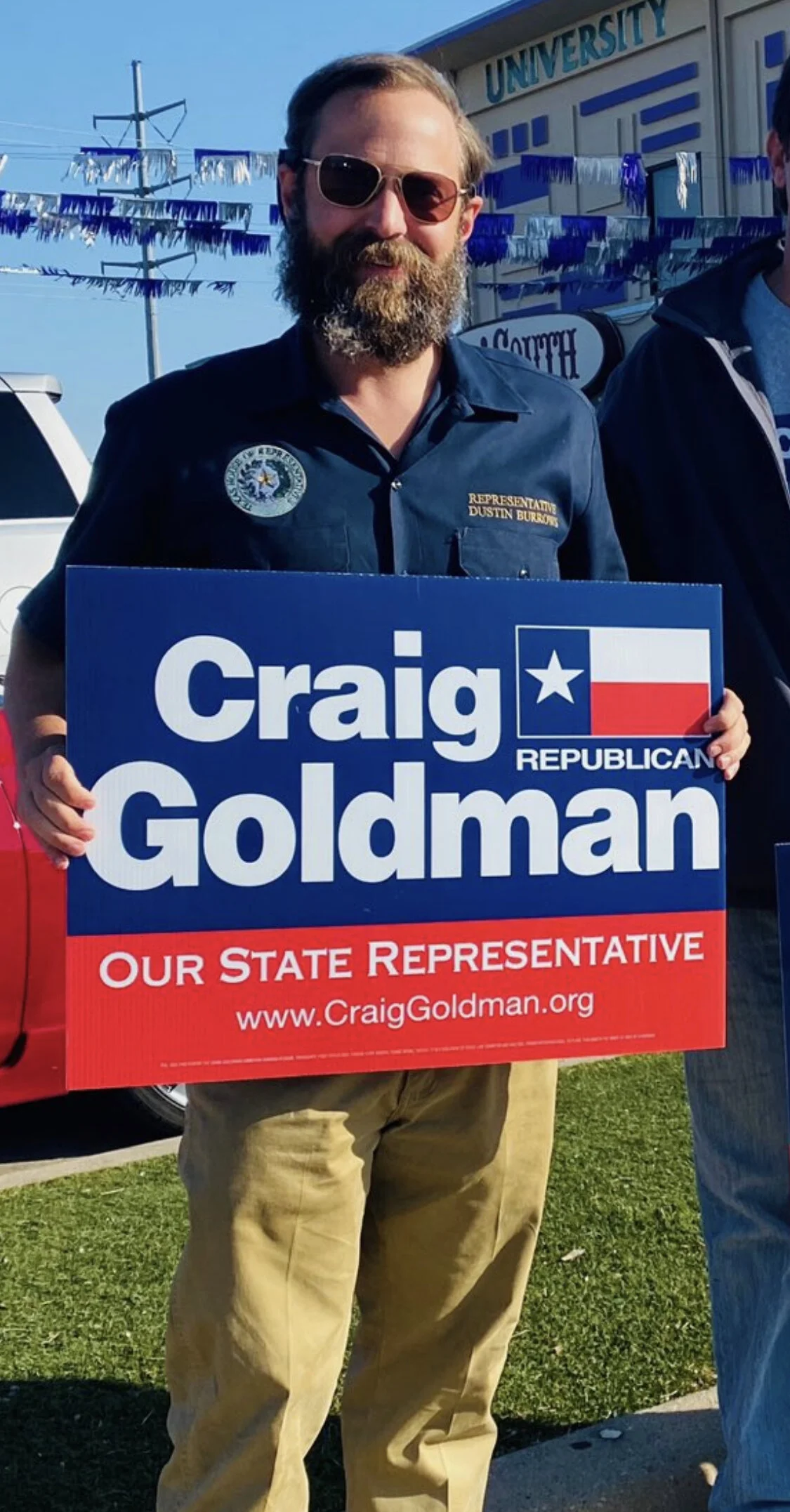 “You looking to score a dime bag after you vote bro?”